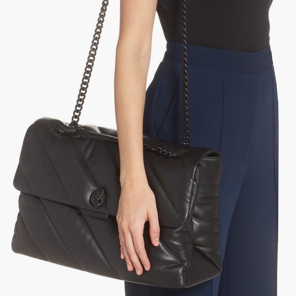 π€β¨ Kurt Geiger London Kensington XXL Soho Drench Leather Shoulder Bag β¨π€ - Picture 5 of 7